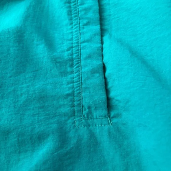 Vintage 90s Teal Hooded Pullover Windbreaker - Picture 13 of 14